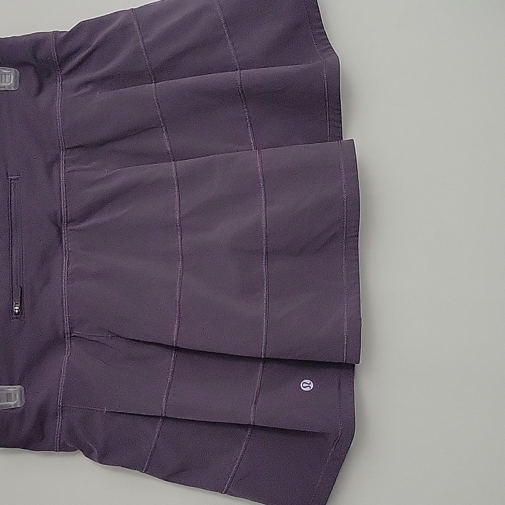 Lululemon Pace Rival Skirt (Tall) *4-way Stretch 15" Graphite Purple Sz 10 Tall - Picture 5 of 11